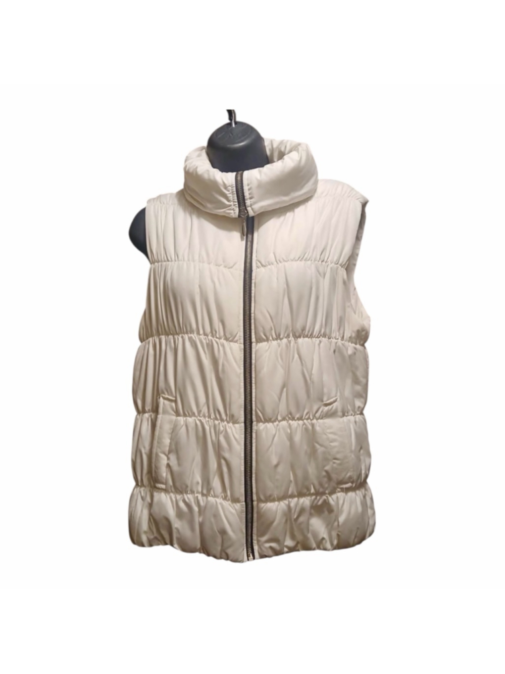 Style & Co. Sport Women's White Puffer Vest Medium INV475 h